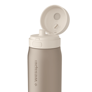 beżowa butelka na wodę 500 ml wessper