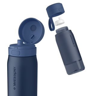 WESSPER - butelka filtrująca z tritanu niebieska