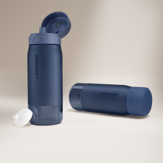 WESSPER - butelka filtrująca z tritanu niebieska
