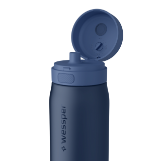 WESSPER - butelka filtrująca z tritanu niebieska