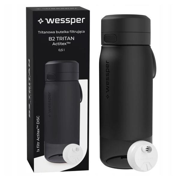 butelka tritanowa z wymiennym filtrem wessper