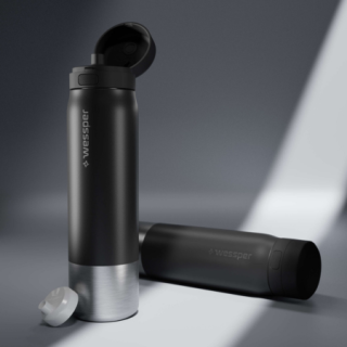 WESSPER - butelka filtrująca ze stali nierdzewnej czarna