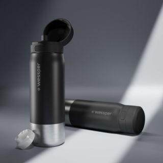 WESSPER - butelka filtrująca ze stali nierdzewnej czarna