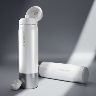 WESSPER - butelka filtrująca ze stali nierdzewnej biała