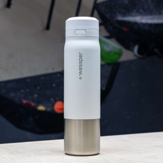 WESSPER - butelka filtrująca ze stali nierdzewnej biała