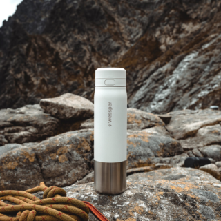 WESSPER - butelka filtrująca ze stali nierdzewnej biała