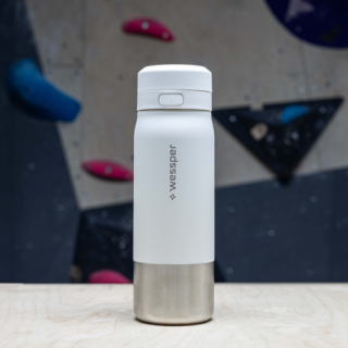 WESSPER - butelka filtrująca ze stali nierdzewnej biała