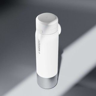WESSPER - butelka filtrująca ze stali nierdzewnej biała
