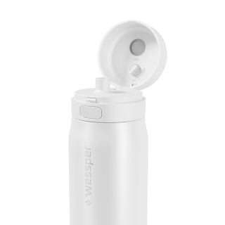 WESSPER - butelka filtrująca ze stali nierdzewnej biała