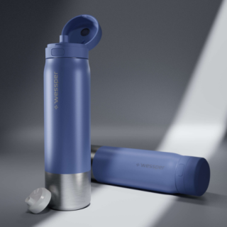 WESSPER - butelka filtrująca ze stali nierdzewnej niebieska