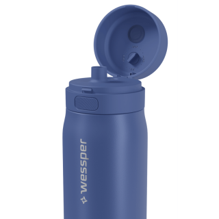 WESSPER - butelka filtrująca ze stali nierdzewnej niebieska