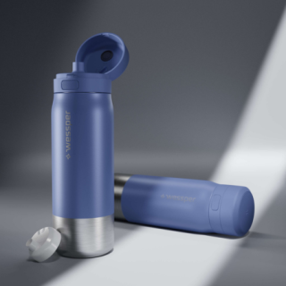 WESSPER - butelka filtrująca ze stali nierdzewnej niebieska