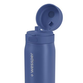 WESSPER - butelka filtrująca ze stali nierdzewnej niebieska