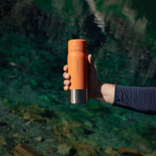 WESSPER - butelka filtrująca ze stali nierdzewnej pomarańczowa