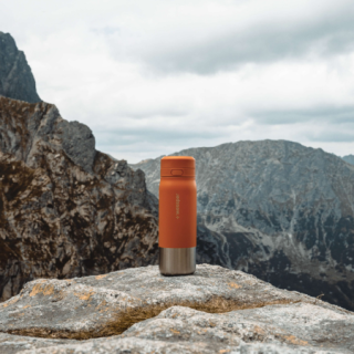 WESSPER - butelka filtrująca ze stali nierdzewnej pomarańczowa