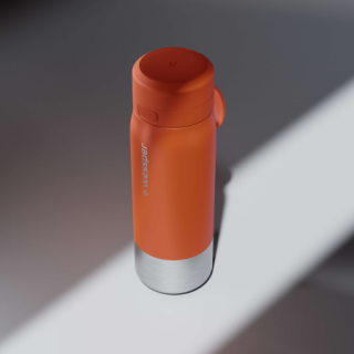 WESSPER - butelka filtrująca ze stali nierdzewnej pomarańczowa