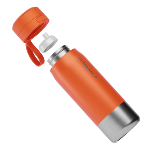 WESSPER - butelka filtrująca ze stali nierdzewnej pomarańczowa