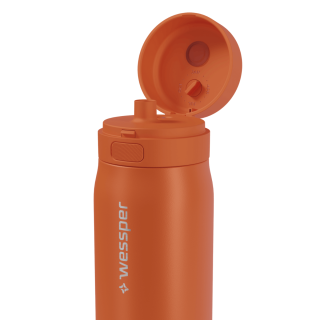 WESSPER - butelka filtrująca ze stali nierdzewnej pomarańczowa