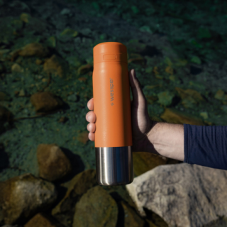 WESSPER - butelka filtrująca ze stali nierdzewnej pomarańczowa