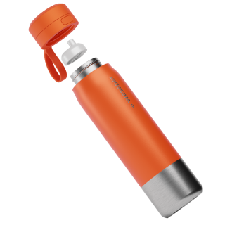 WESSPER - butelka filtrująca ze stali nierdzewnej pomarańczowa