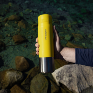 WESSPER - butelka filtrująca ze stali nierdzewnej żółta