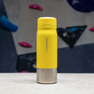 WESSPER - butelka filtrująca ze stali nierdzewnej żółta