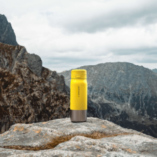 WESSPER - butelka filtrująca ze stali nierdzewnej żółta