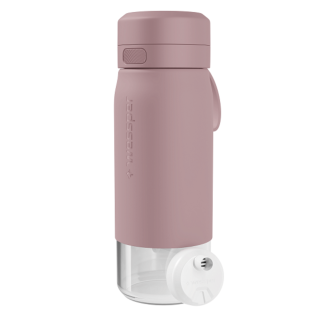 WESSPER - szklana butelka filtrująca różowa