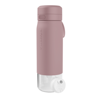 WESSPER - szklana butelka filtrująca różowa