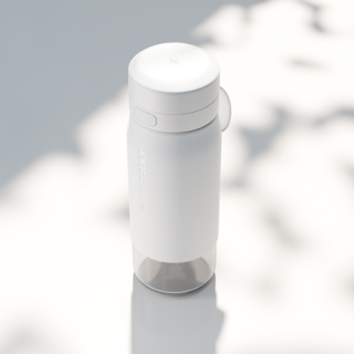 WESSPER - szklana butelka filtrująca biała