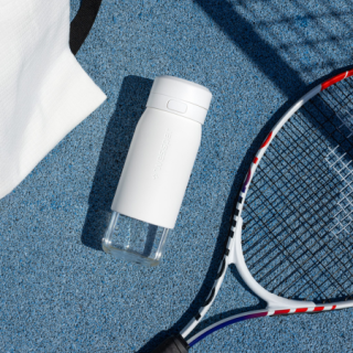 WESSPER - szklana butelka filtrująca biała