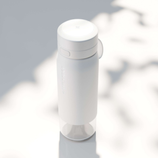 WESSPER - szklana butelka filtrująca biała