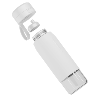 WESSPER - szklana butelka filtrująca biała