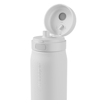 WESSPER - szklana butelka filtrująca biała