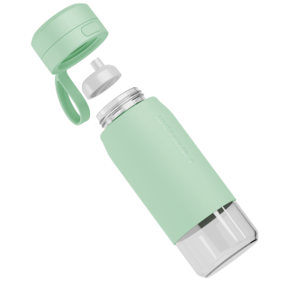 WESSPER - szklana butelka filtrująca miętowa