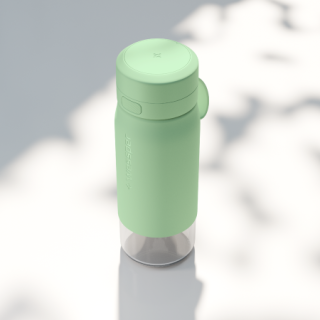 WESSPER - szklana butelka filtrująca miętowa