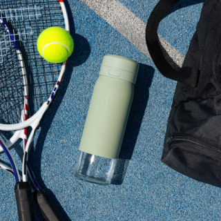 WESSPER - szklana butelka filtrująca miętowa