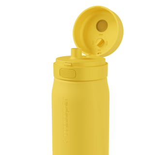 WESSPER - szklana butelka filtrująca żółta