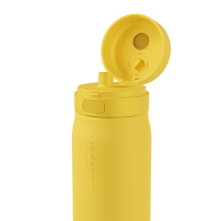 WESSPER - szklana butelka filtrująca żółta