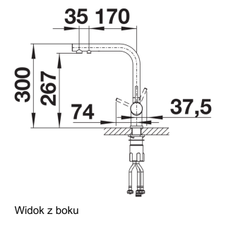 BLANCO Fontas II Filter - bateria trójdrożna