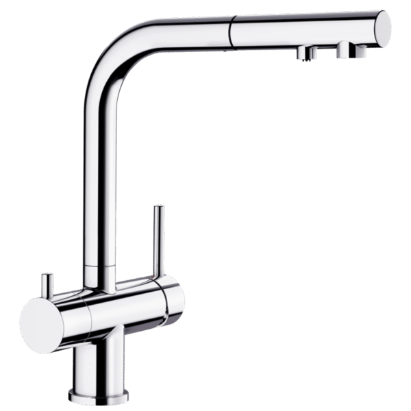 BLANCO Fontas-s II Filter - bateria trójdrożna z wyciąganą wylewką