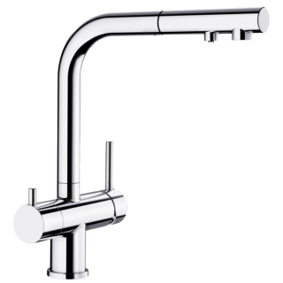 BLANCO Fontas-s II Filter - bateria trójdrożna z wyciąganą wylewką