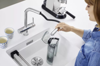 BLANCO Fontas-s II Filter - bateria trójdrożna z wyciąganą wylewką