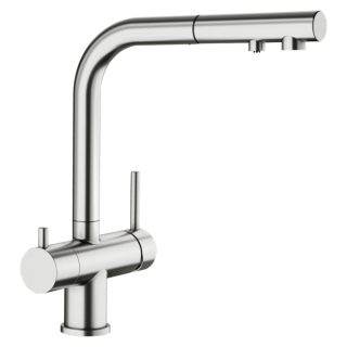 BLANCO Fontas-s II Filter - bateria trójdrożna z wyciąganą wylewką