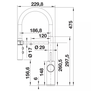 wymiary bateria CATRIS-S Flexo Filter