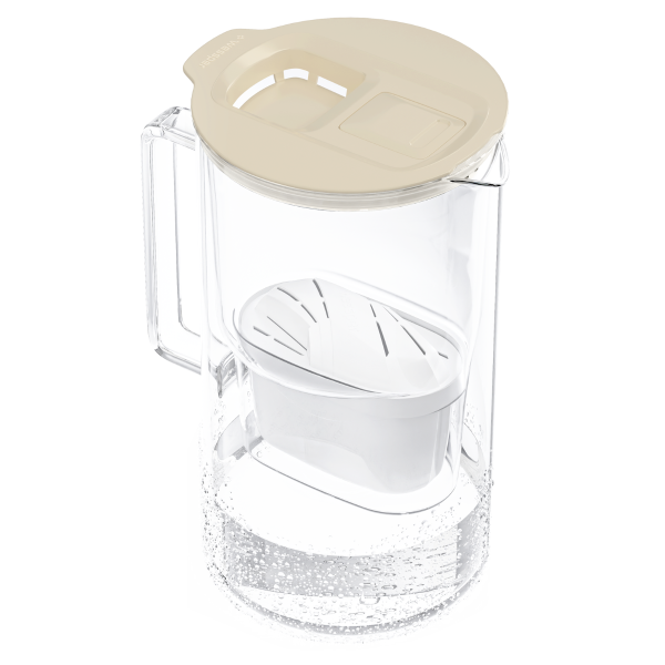 WESSPER - dzbanek filtrujący D4 Borosilicate Mini beżowy
