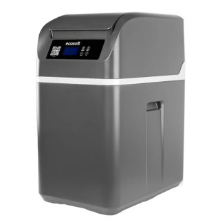 srebrny zmiękczacz wody do łazienki cube