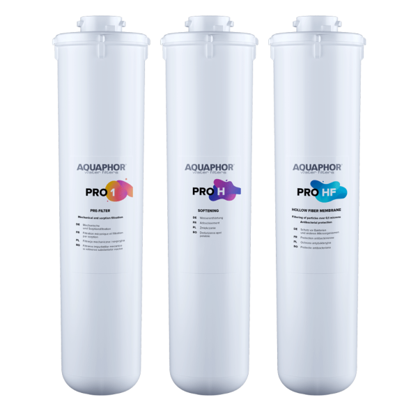 Wkład filtrujący Zestaw wkładów Aquaphor Pro 1 + Pro H + Pro HF
