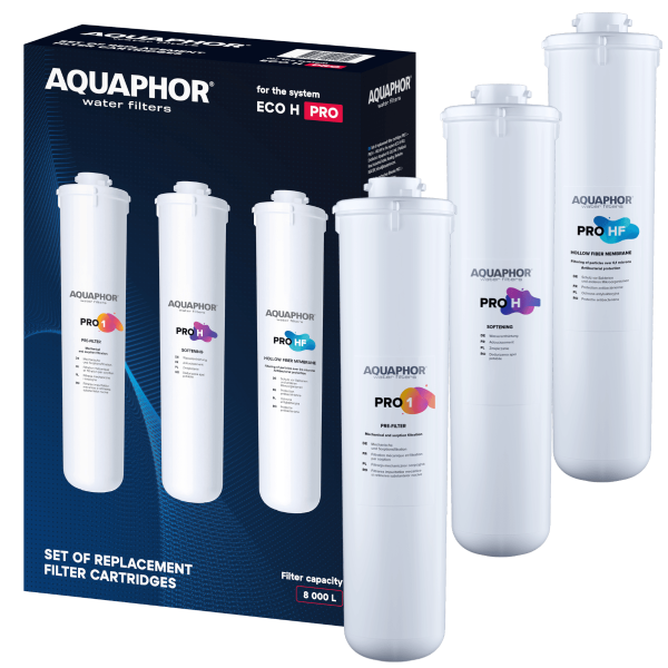 Wkład filtrujący Zestaw wkładów Aquaphor Pro 1 + Pro H + Pro HF