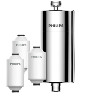 srebrny filtr prysznicowy philips do redukcji chloru